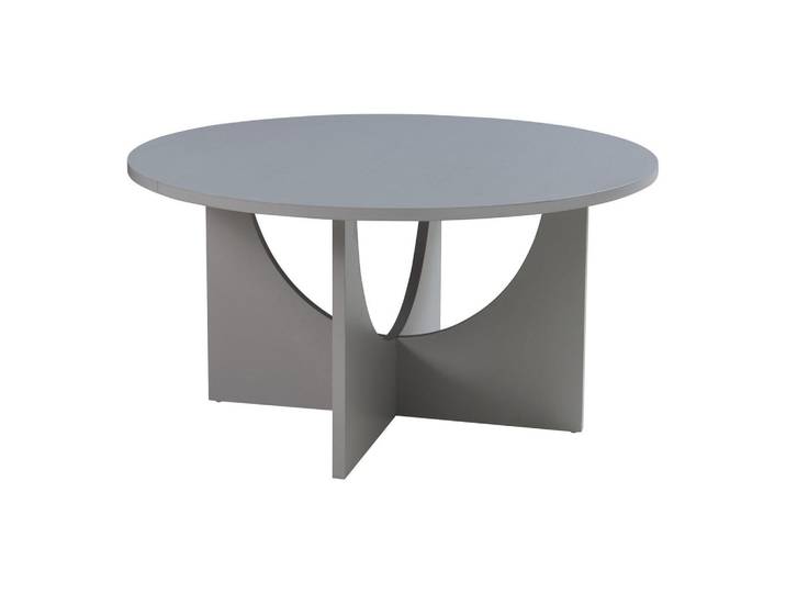 [en.casa] Couchtisch Rindal 80/42 cm, Hellgrau, Rund,Rund, 80x41.5x80 cm, Wohnzimmer, Wohnzimmertische, Couchtische
