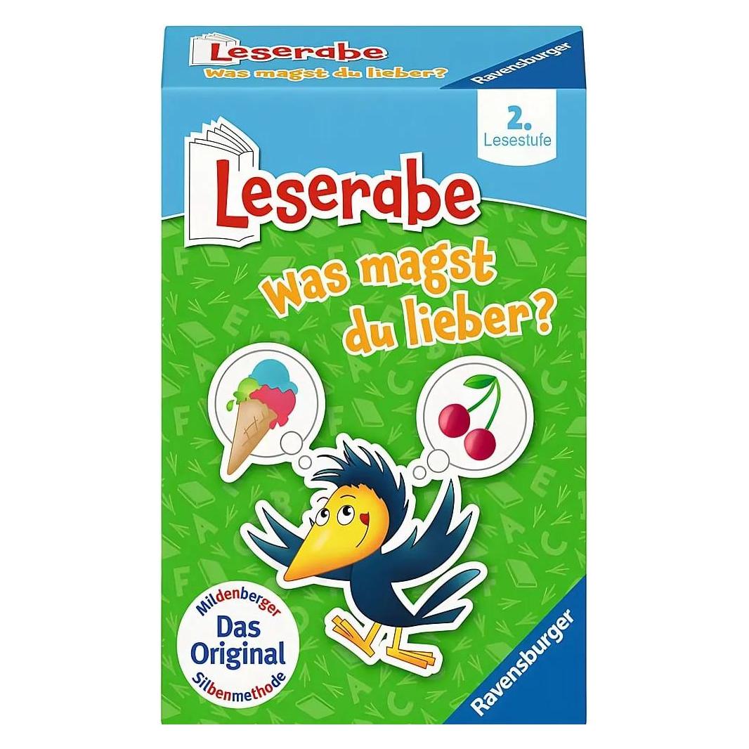 Ravensburger 23497 - Leserabe - Was magst du lieber? - Kartenspiel zum Lesen lernen mit Spass - 2. (Deutsch) (23497)