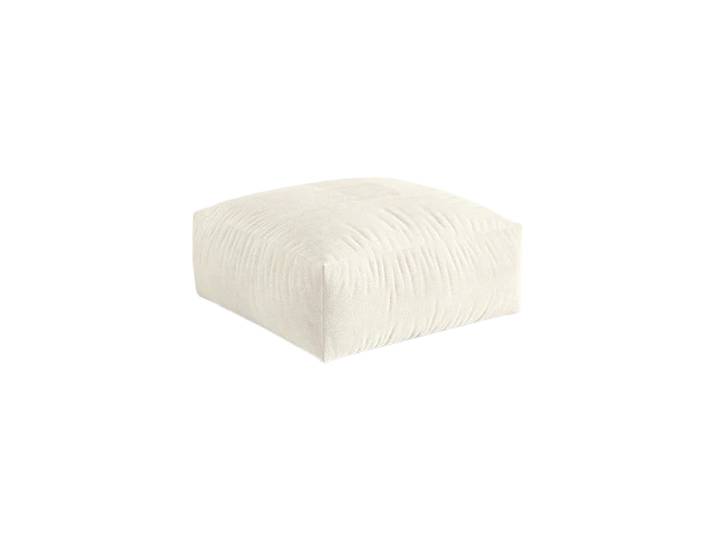 Design Sitzpouf „Martina“ Bouclé Ivory 106 x 106 cm Micadoni