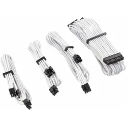 CORSAIR Premium Individually Sleeved DC Cable Starter Kit, Type 4 (Generation 4), WHITE