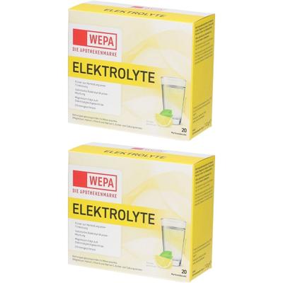 Wepa Elektrolyte Pulver Zitrone 2x 2x20x5,6 g