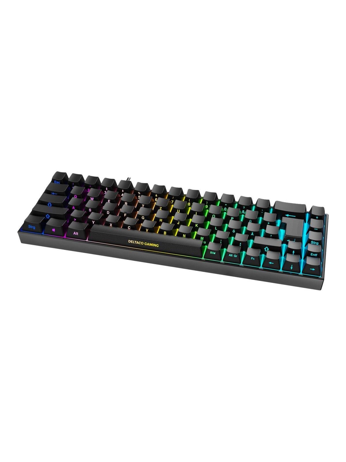 Deltaco GAMING DK440R Wireless Keyboard (DE) - Gaming Tastatur - Deutsch - Schwarz