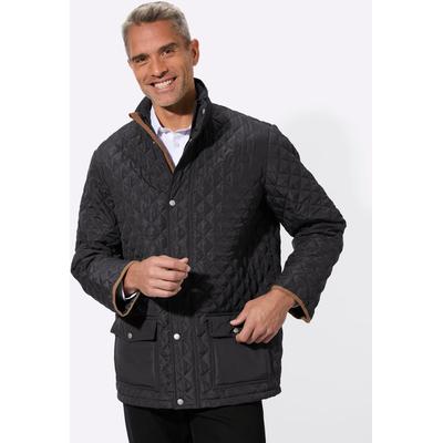 Steppjacke CLASSIC, Herren, Gr. 56, schwarz, 100% Polyester, Wattierung:100% Polyester, gemustert, Jacken Steppjacke