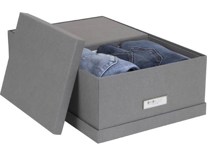 Bigso Box of Sweden Opbergdozen met deksel 3-delig zwart Bigso