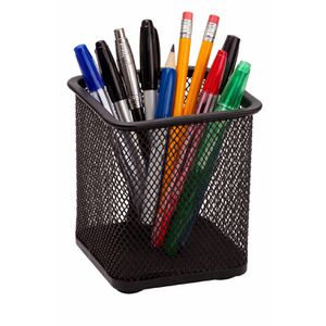 Böttcher-AG Stiftehalter Mesh Line, eckig, Metalldraht, 1 Fach, schwarz
