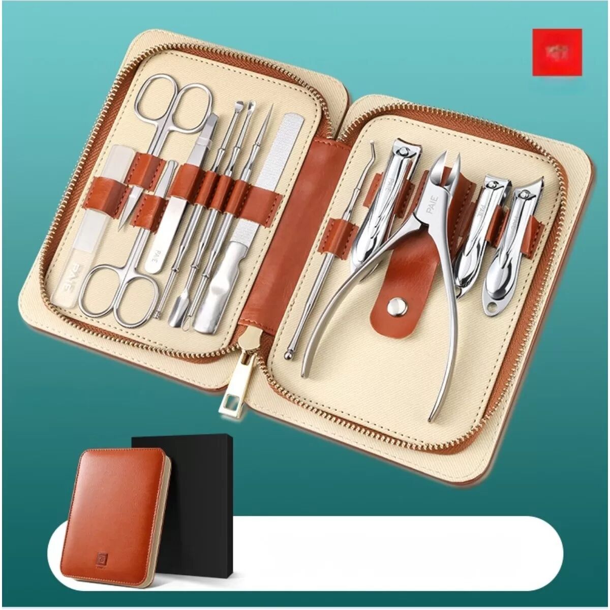 INF Premium Nagelpflege-Set für eingewachsene Zehennägel – Maniküre-Pediküre-Set aus Edelstahl