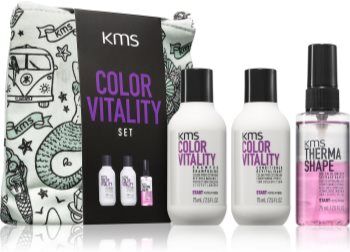 KMS Color Vitality Set kit de viagem para cabelo pintado . Color Vitality Set