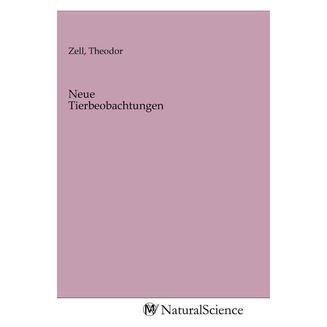 MV-NaturalScience Neue Tierbeobachtungen (Softcover) (56140804)
