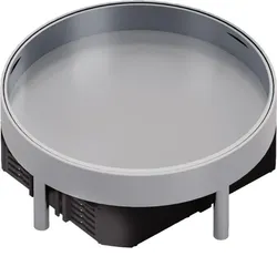 Hager Edelstahlkassette R06 blind Belag T=25mm