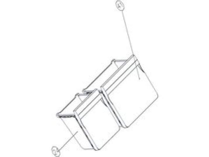 Tiroir inférieur repère n°41 388X237X213 mm Frigo Réfrigérateur Congélateur 9178020824 BEKO