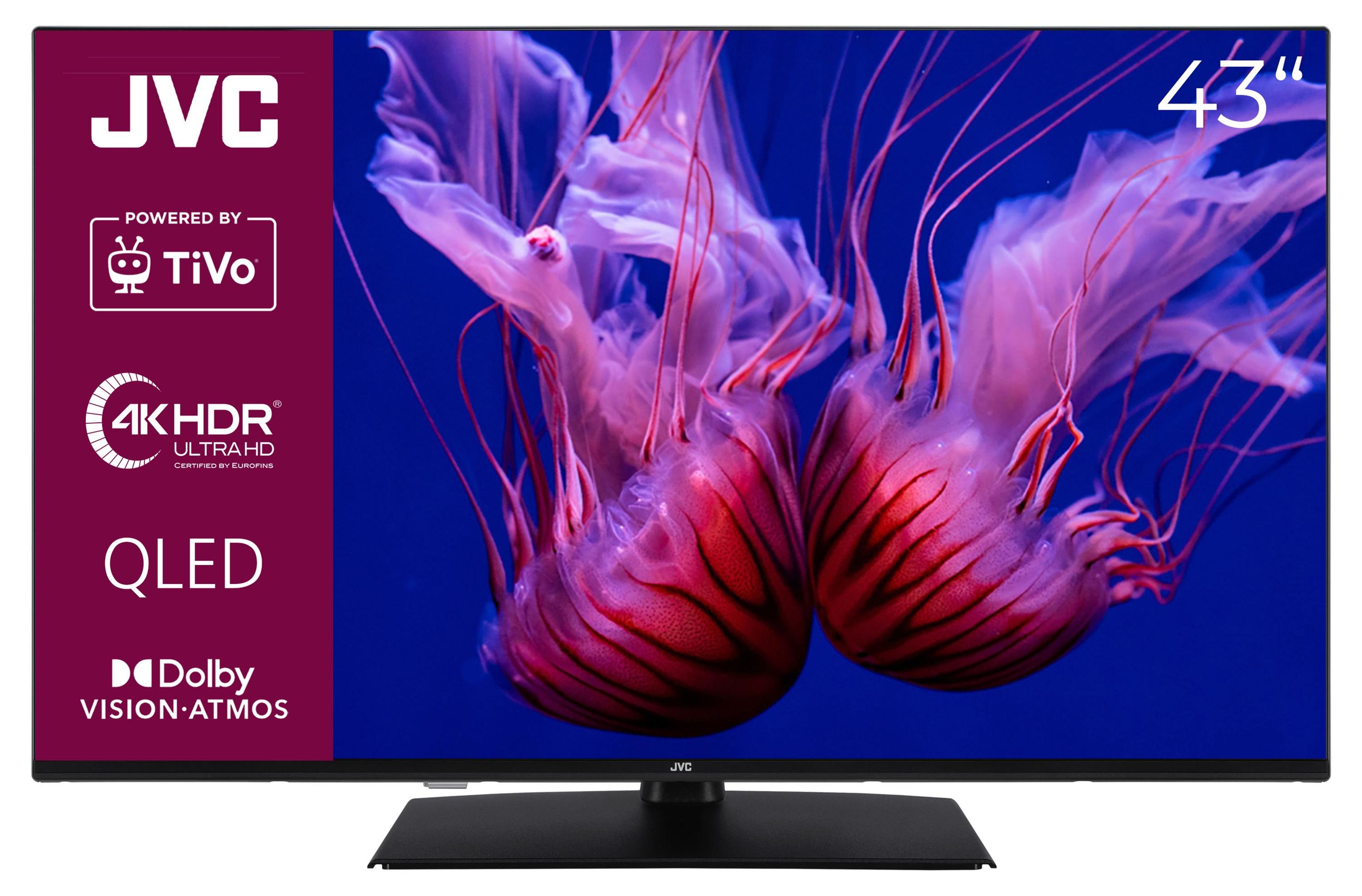 JVC LT-43VUQ3455 QLED Fernseher 43 Zoll Smart TV TiVo 4K UHD, HDR Dolby Vision, 6 Monate HD+ (2026)