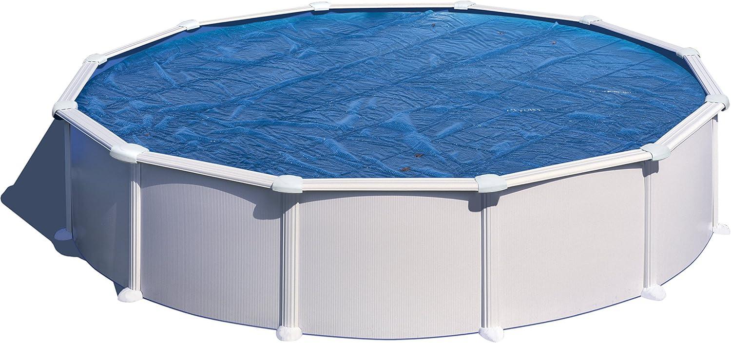 Isotherme Sommer-Poolabdeckung für ovalen Pool von 730 x 375 cm, Blau