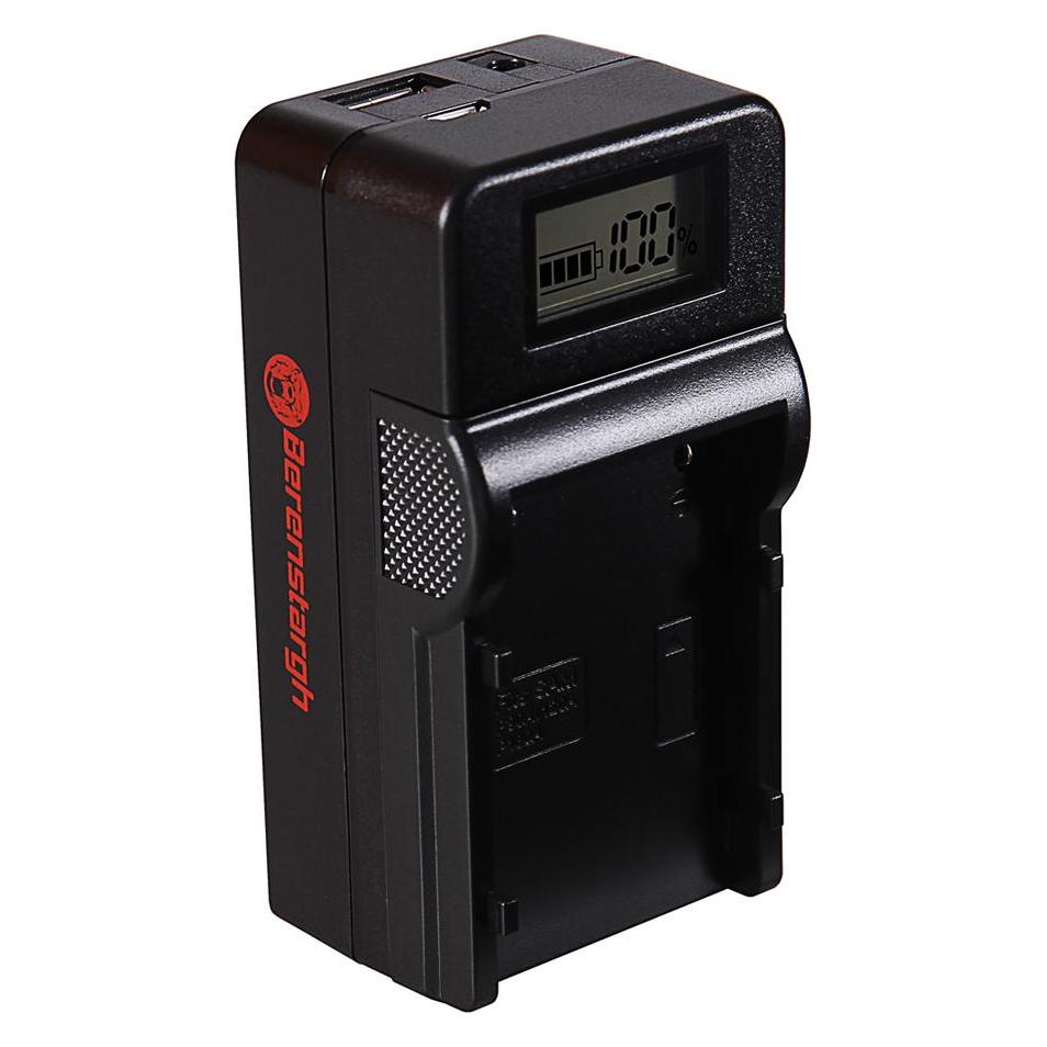 Berenstargh Synchron USB Ladegerät f. Samsung SB-P90A SC SC105L SC-105L SCM105 SC-M105 SCM105S (Kamera Akku Ladegerät) (61064176)