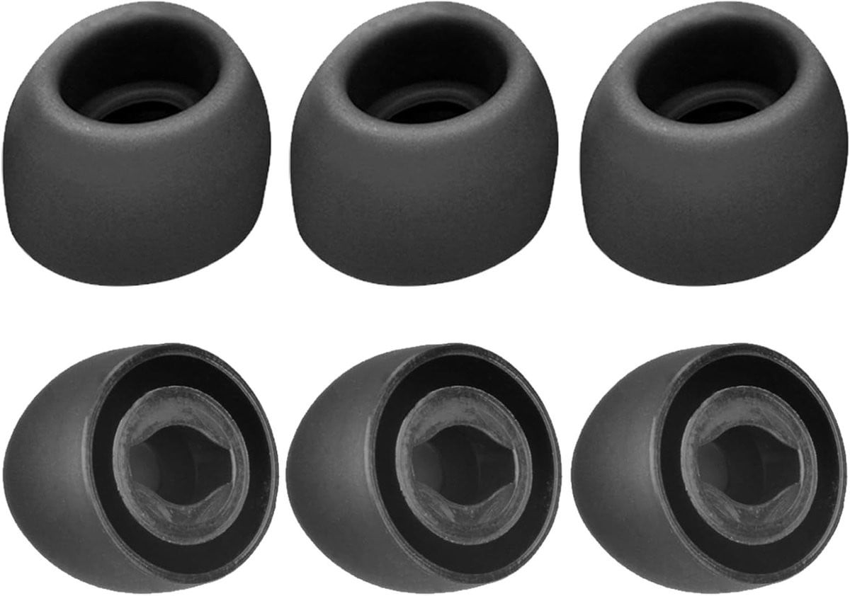 Zwarte Silicone Oordopjes voor Galaxy Buds Pro, Drie Maten, Antislip en Compatibel met Oplaadcase (3 Paar)
