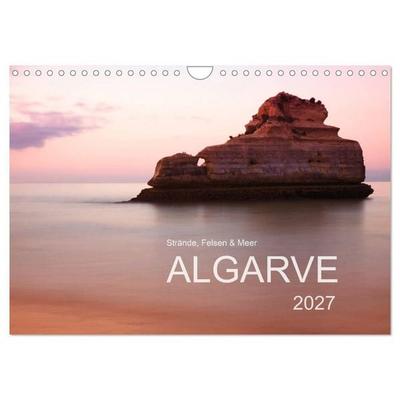 Strände, Felsen und Meer - ALGARVE 2027 (Wandkalender 2027 DIN A4 quer), CALVENDO Monatskalender
