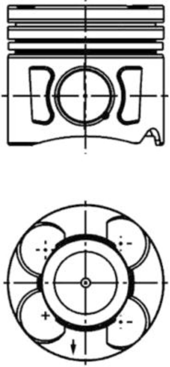 Kolben KOLBENSCHMIDT 41 288 600