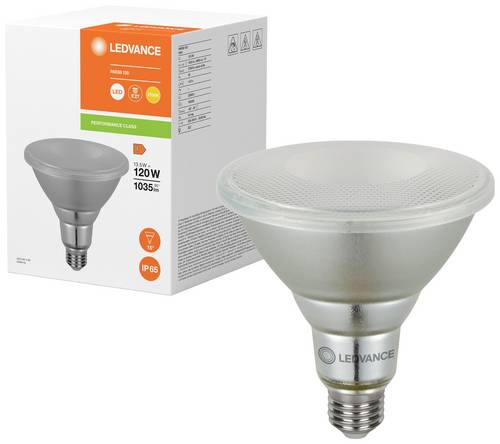 LEDVANCE 4099854067808 LED EEK F (A - G) E27 Par 38 13.5W = 120W Warmweiß (Ø x H) 122mm x 122mm 1St.