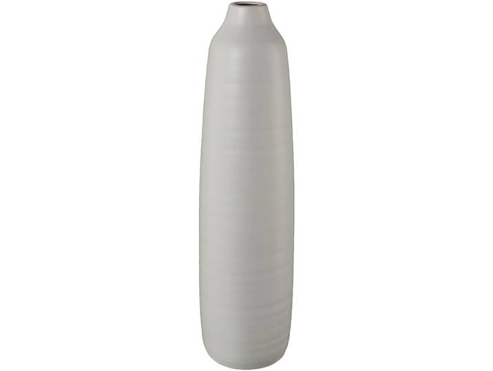 Bodenvase CREATIV DECO, grau, H:40cm Ø:11cm, Keramik, Vasen, Bodenvase, besondere Oberflächenstruktur
