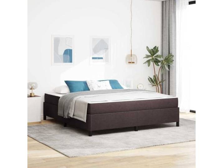 Stoffbezug Holzrahmen Modernes Schlafzimmerdesign Boxspringbett Dunkelbraun Boxspringbett Dunkelbraun 180x200 cm Stoff Matratze inklusive Taschenfederkern Mittel Fest King Size