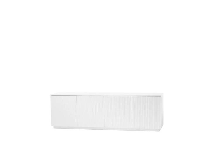 A2 Buffet Beam laqué blanc, socle blanc