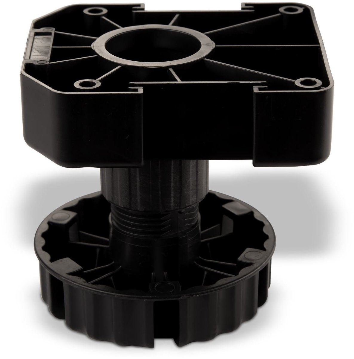 Set van 4 meubelpoten zwart met sokkelhoogte 90 mm (5 stuks)