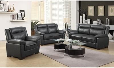 Coaster Arabella Upholstered Padded Arm Sofa Set Grey