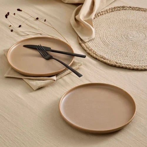 NOUS Living Grain ontbijtbord set van 2 Ø21 cm