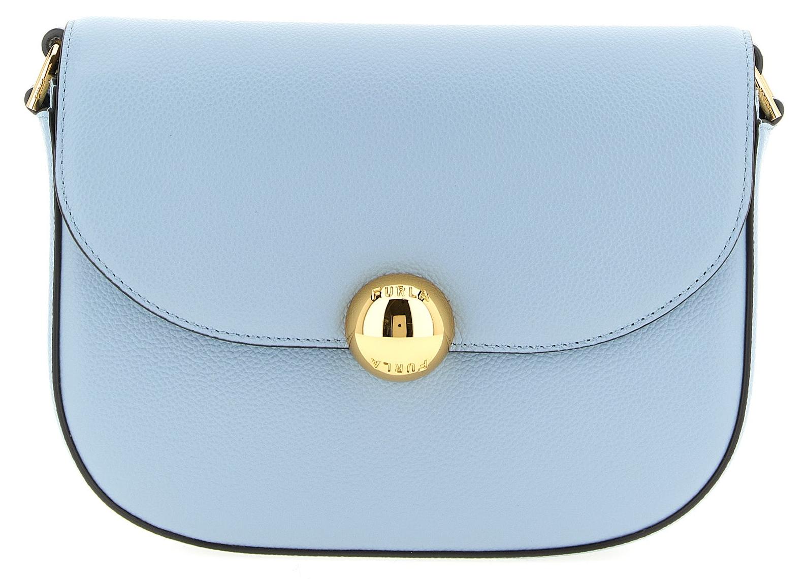 Furla Moonlight S Umhängetasche blau Kalbsleder Sfera