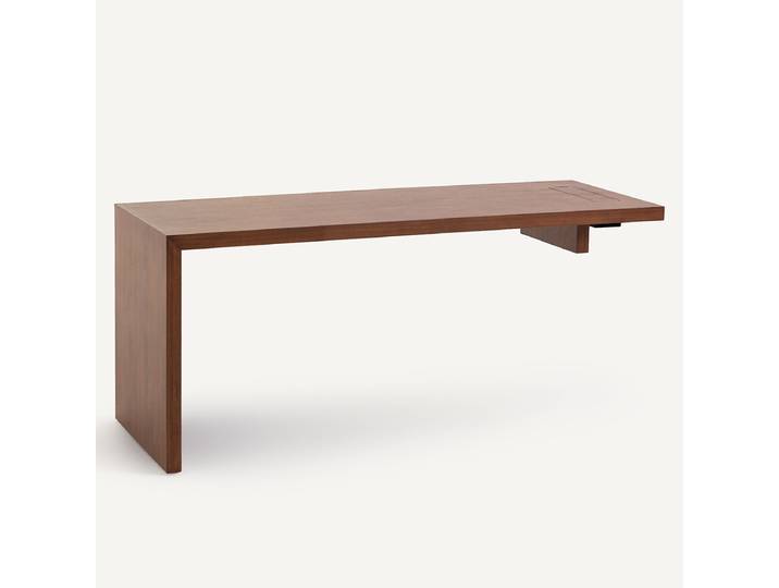 AM.PM Plateau de bureau en MDF plaqué noyer, largeur 175, MIKUBE Marron Noyer