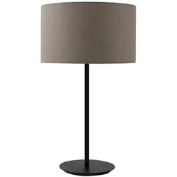 ROSSINI ILLUMINAZIONE Vivien Black Tischlampe mit taubengrauem zylindrischen Lampenschirm – E27 IP20 75W Anschluss – Innenbeleuchtung Rossini Group