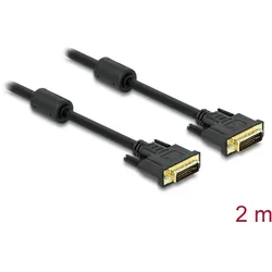 DELOCK DVI Kabel DVI(24+5) -> DVI(24+5) St/St 2.00m Gold