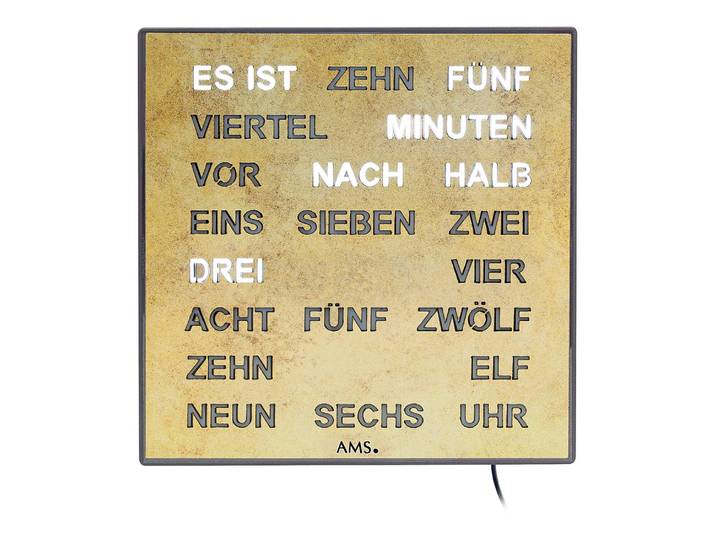 Horloge Wildfeld Polypropylène, métallisé 28 x 28cm Doré/Doré