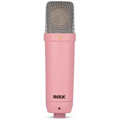 RØDE Mikrofon NT1 Signature Pink mit PSA1+ Gelenkarm Pink und Tuch, Mikrofon