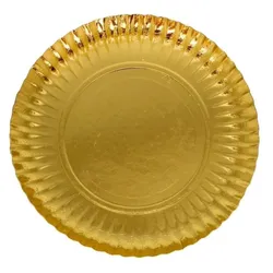 MONOUSO - Pappteller Rund Golden 10cm (600 Stück)