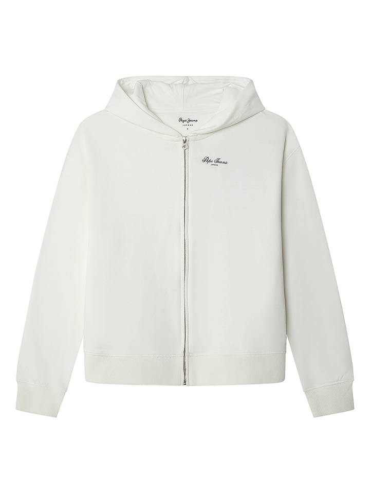 Pepe Jeans Sweatjacke in Weiß - S