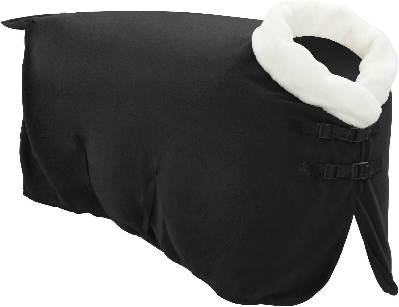 vidaXL Couverture Équine Noir 75 cm Fleece polaire