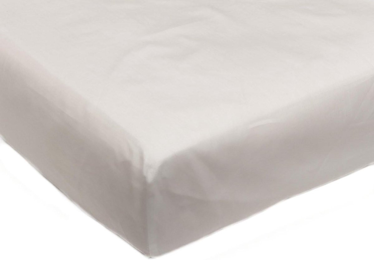 Wit Hoeslaken Klein Dubbel van Duurzaam Polycotton