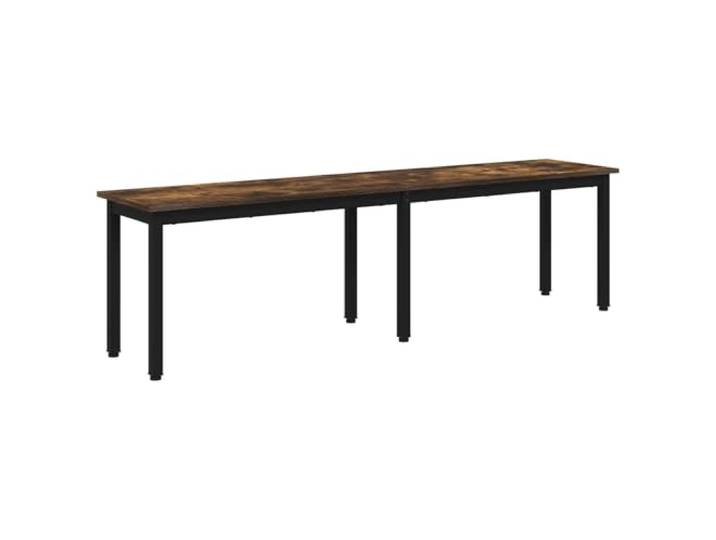 Xhnifbn Esszimmerbank Rauchfarben 160x35x45 cm Holzwerkstoff Metall Moderne 160 cm Sitzbank für Esszimmer, Flur und Schlafzimmer mit robusten Metallbeinen und pflegeleichter Oberfläche.