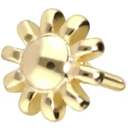 14 Karat Gold Schraubaufsatz mit Außengewinde BLUME
