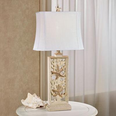 Stylecraft Home Collection Corvian Coastal Table Lamp Antique White , Antique White