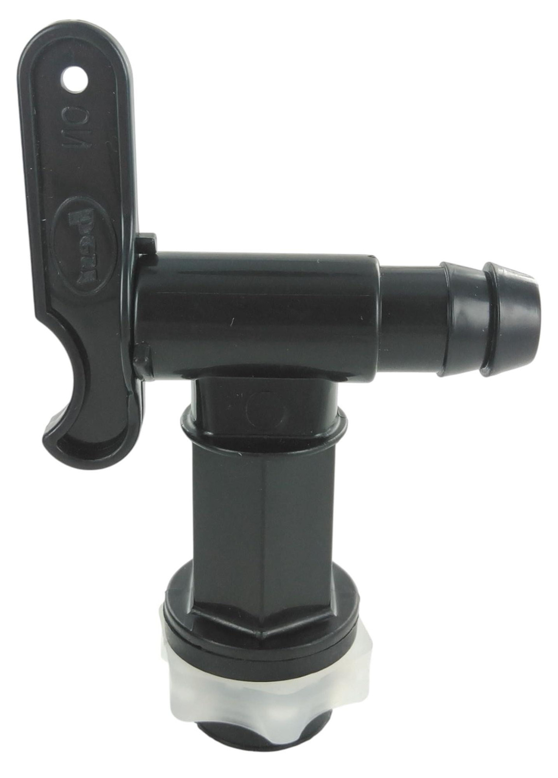 Selius Regenwater opvangvat met tap en moer, zwart plastic