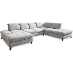 Wohnlandschaft Trento Stoff Silver