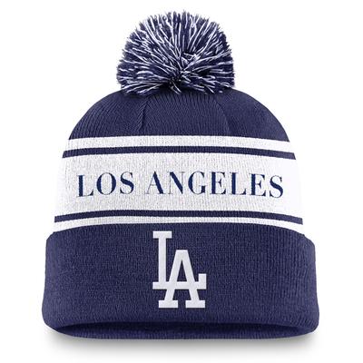 Bommelmütze NIKE "Nike Mütze Los Angeles Dodgers Nike Peak Pom Beanie", Jungen, Gr. onesize, mehrfarbig, 100% Polyacryl, Mützen