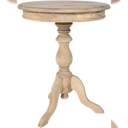 Décoshop26 - Runder Beistelltisch aus massivem Mindi-Holz 64 × 50 cm 10_0009137