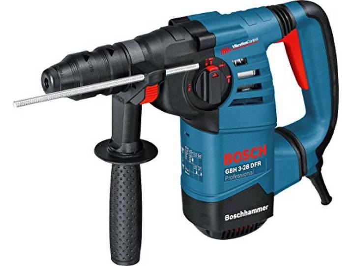 Bosch Professional perforateur GBH 3-28 DFR (avec chiffon, mandrin automatique 13 mm, mandrin interchangeable SDS plus, poignée auxiliaire, tube de graisse, coffret)