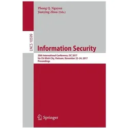 Information Security, Fachbücher von Jianying Zhou, Phong Q. Nguyen
