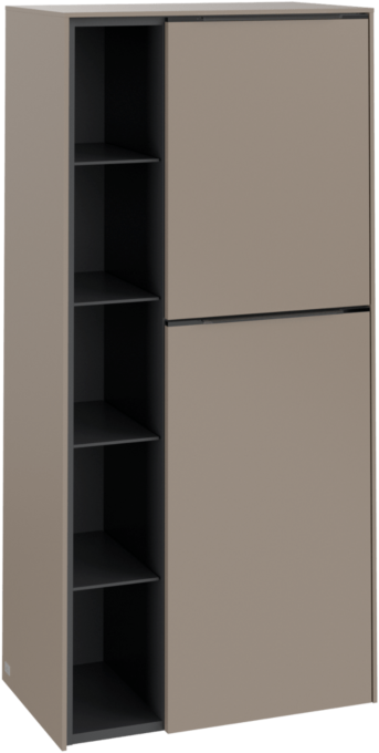 Villeroy und Boch Subway 3.0 Mittelschrank C59902VM 57,4x120x36,2cm, Schanier rechts/Griff monochrom, taupe