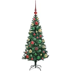 vidaXL, Weihnachtsbaum, Nova (mit LEDs &bunten Kugeln) (120 cm)