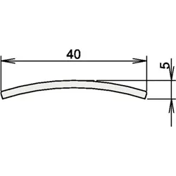 Athmer, Türdichtung, Niroschwelle 164 3-107 Länge 1090 mm Edelstahl matt gebürstet