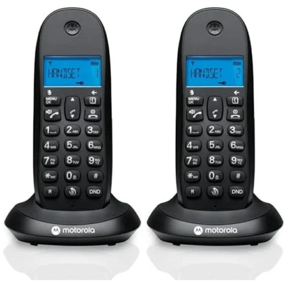 Motorola C1002CB+ DUO telefoon, zwart